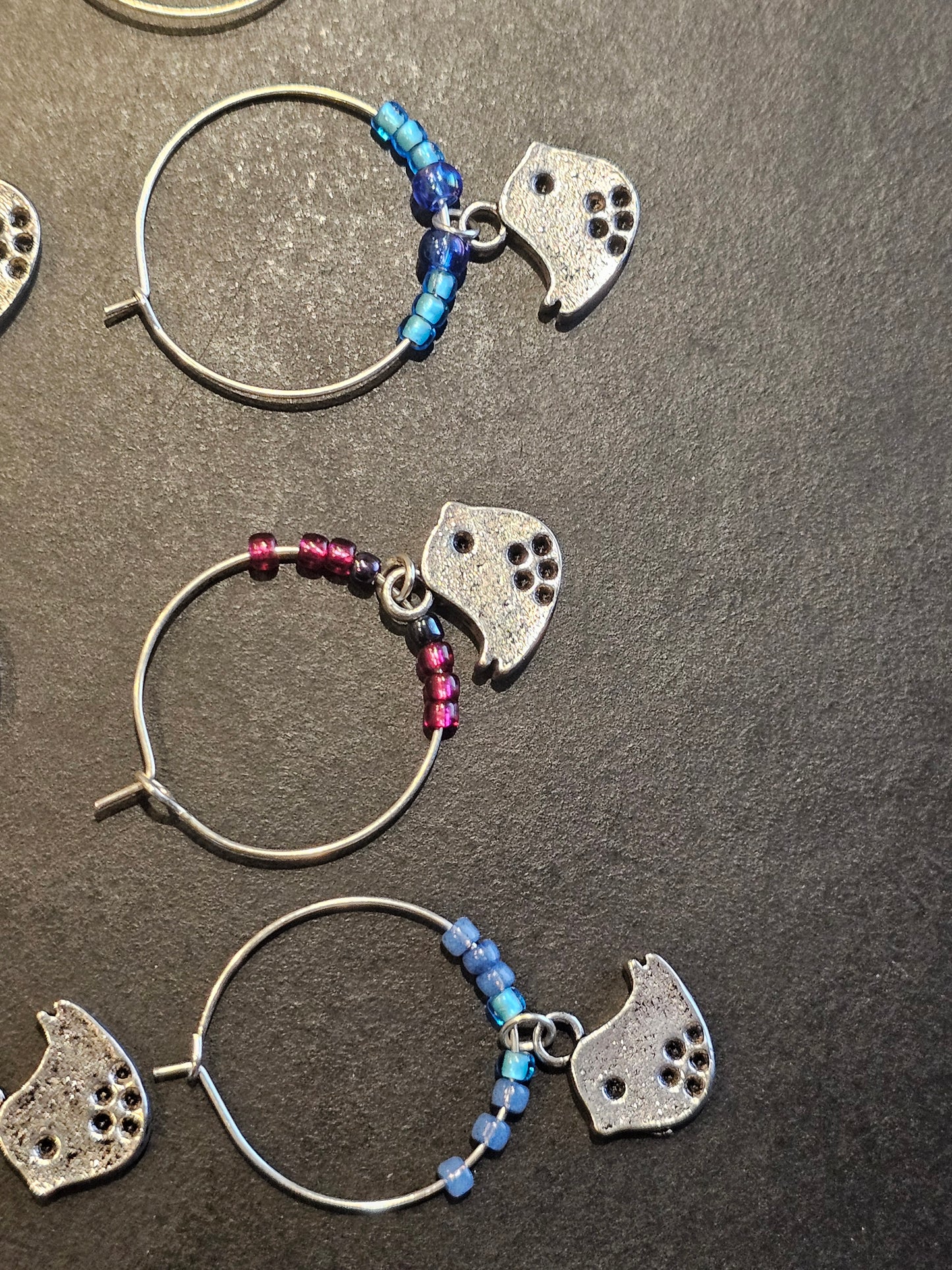 Bird Wine Charms x8