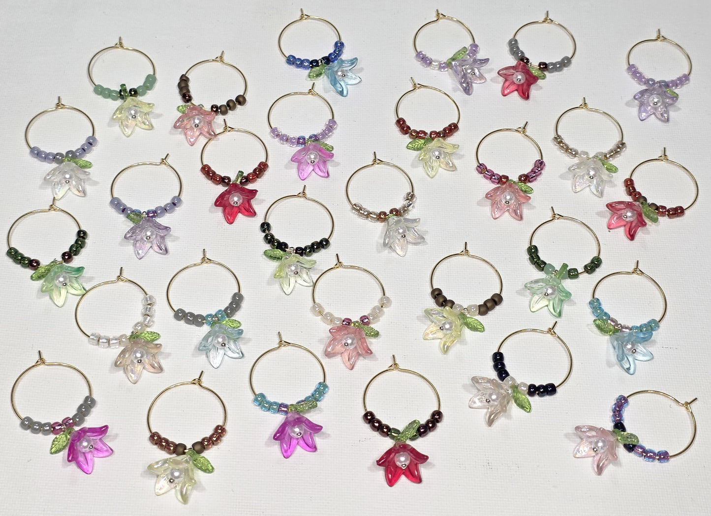 Long Petal Flowers Set of 4