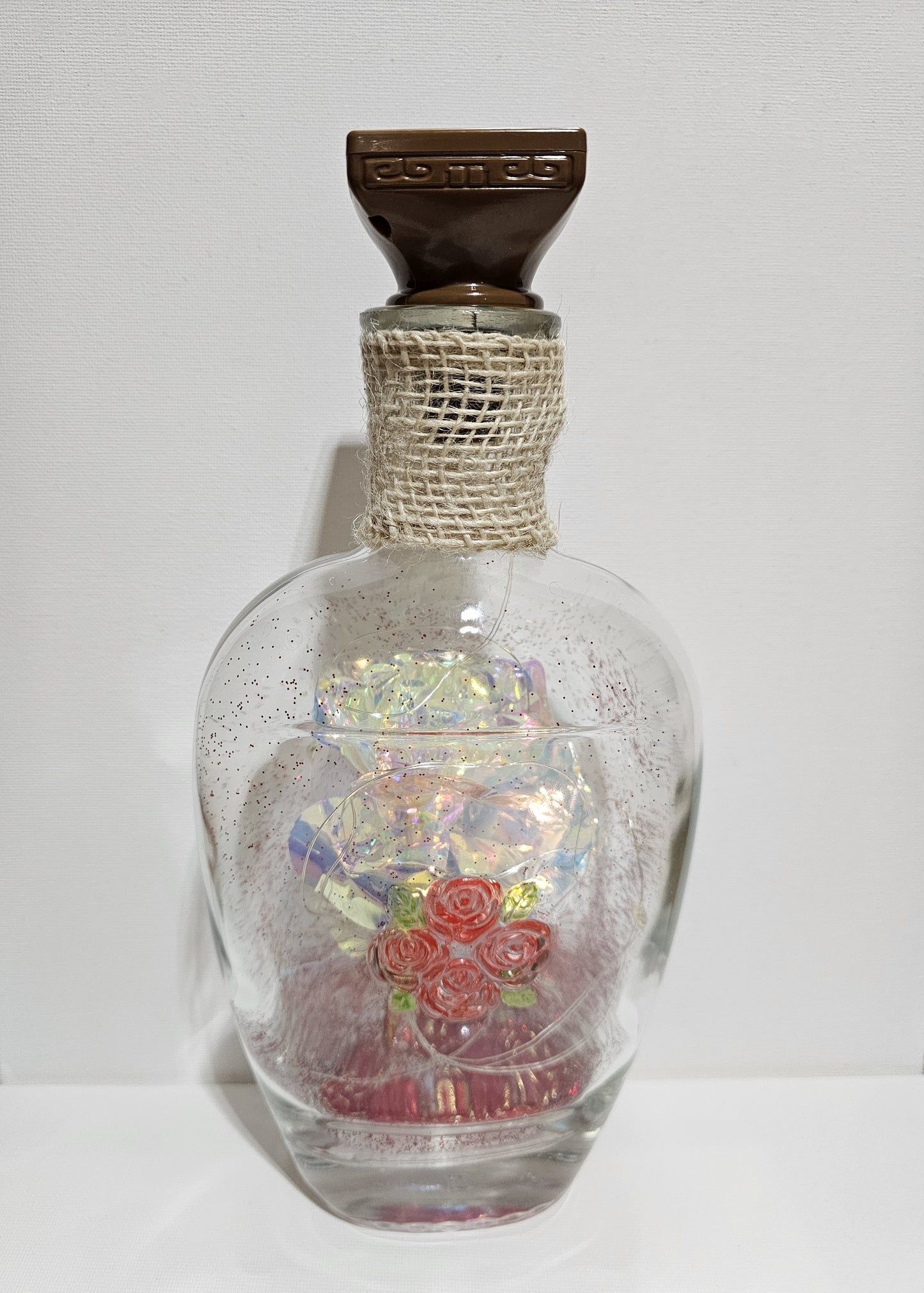 Iridescent Rose Fairy Bottle