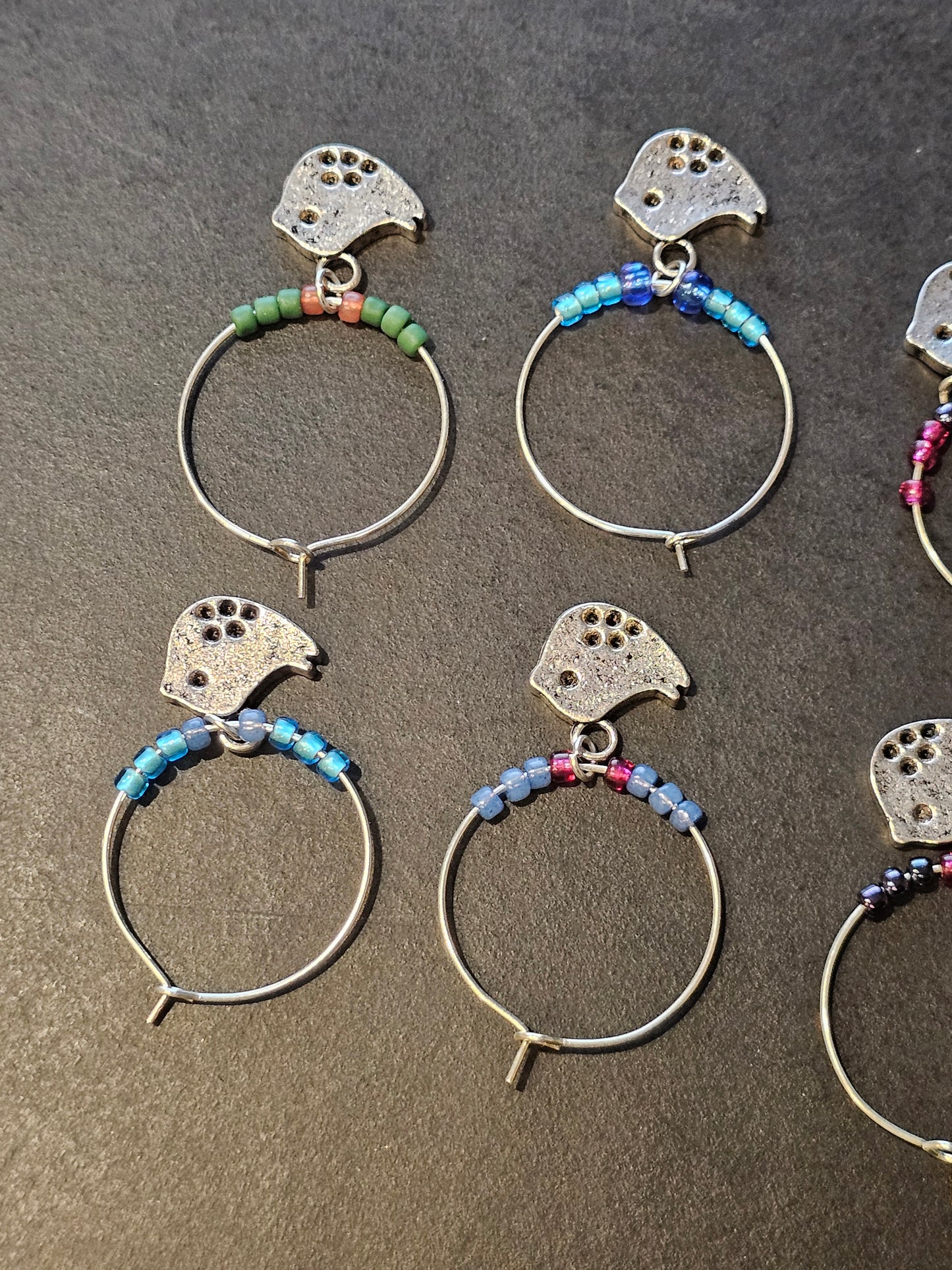 Bird Wine Charms x8
