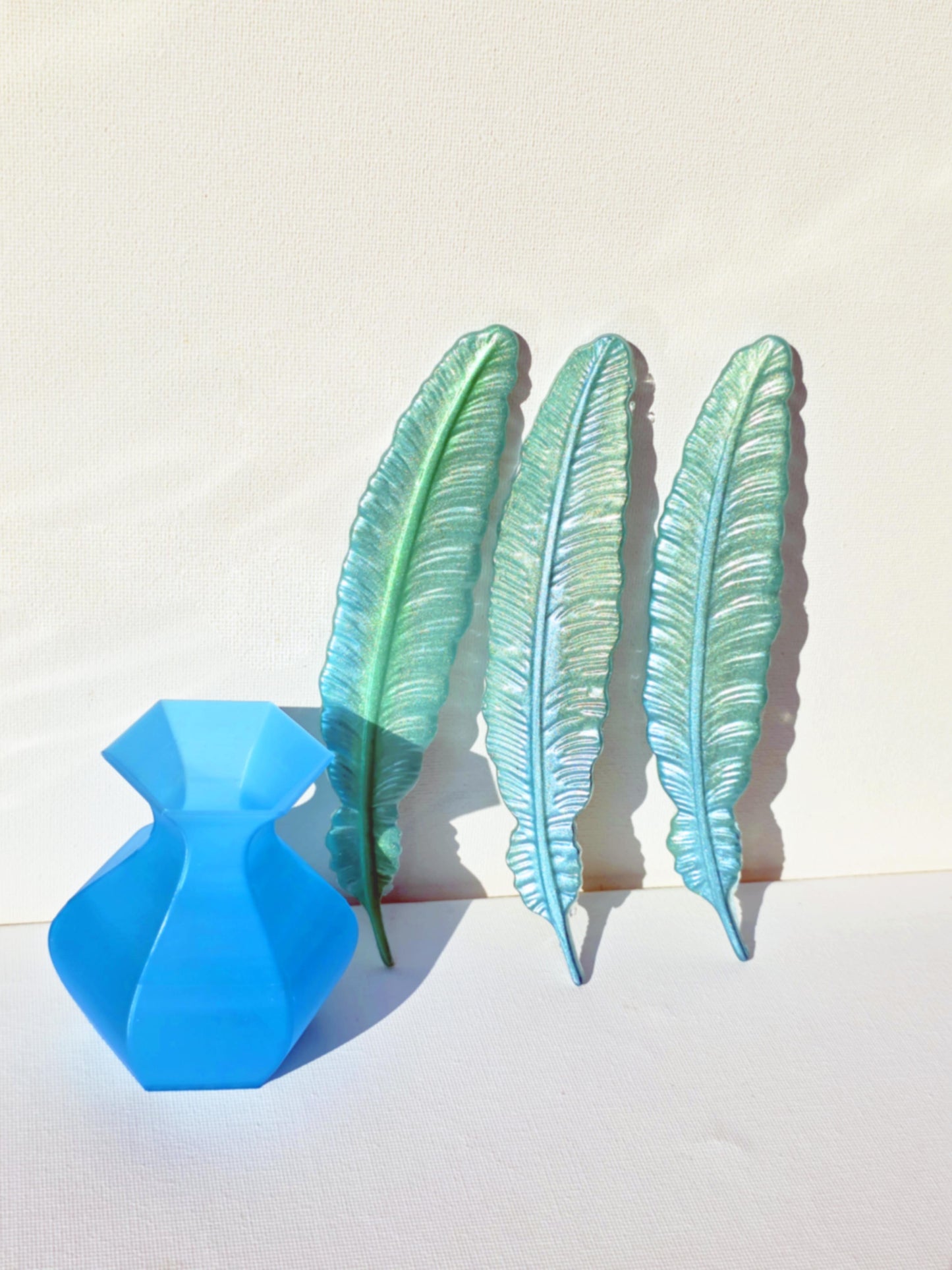Seafoam Feather Bookmark Set