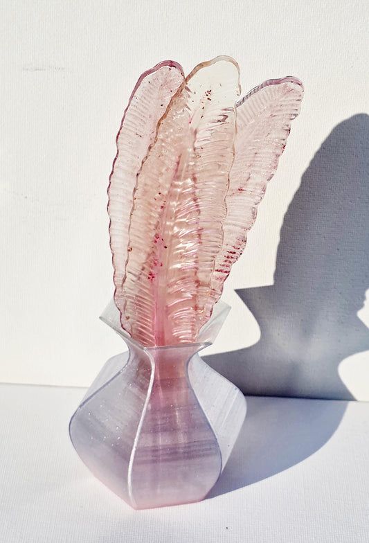 Pink/Purple Feather Bookmark Set