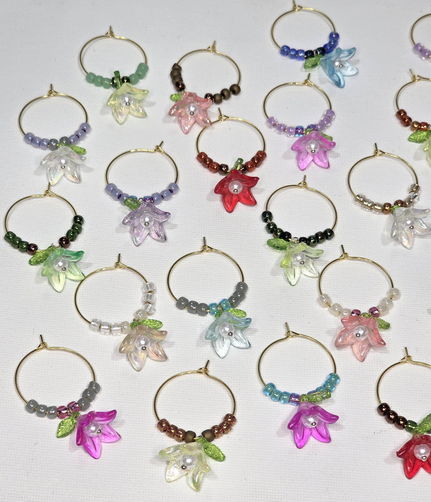 Long Petal Flowers Set of 4